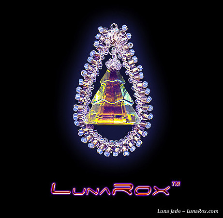 Swarovski Wire wrapped Christmas Tree Pendant - White