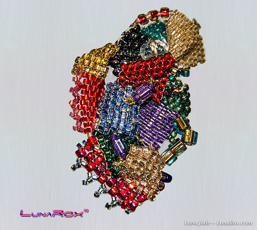 Sculptural Beaded Pendant